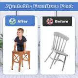 DSLSQD 12 Pack Furniture Leveling Feet Adjustable Furniture Feet Table Legs Heavy Duty Leveling Feet Screw on Furniture Levelers for Table Cabinets Chairs Bar Stool Desk Dresser Wood Legs (M6) DSLSQD