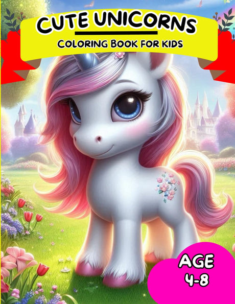 Cute Unicorns - Coloring Book for Kids WoodArtSupply