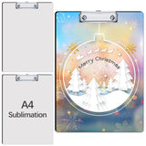 3 Pack Sublimation Clipboard Blanks Bulk MDF Sublimation Blanks Clipboard A4 Letter Size 8.8'' x 12.4'' Sublimation Teacher Blanks for Office Products DIY Handmade Craft AiDiYGECO