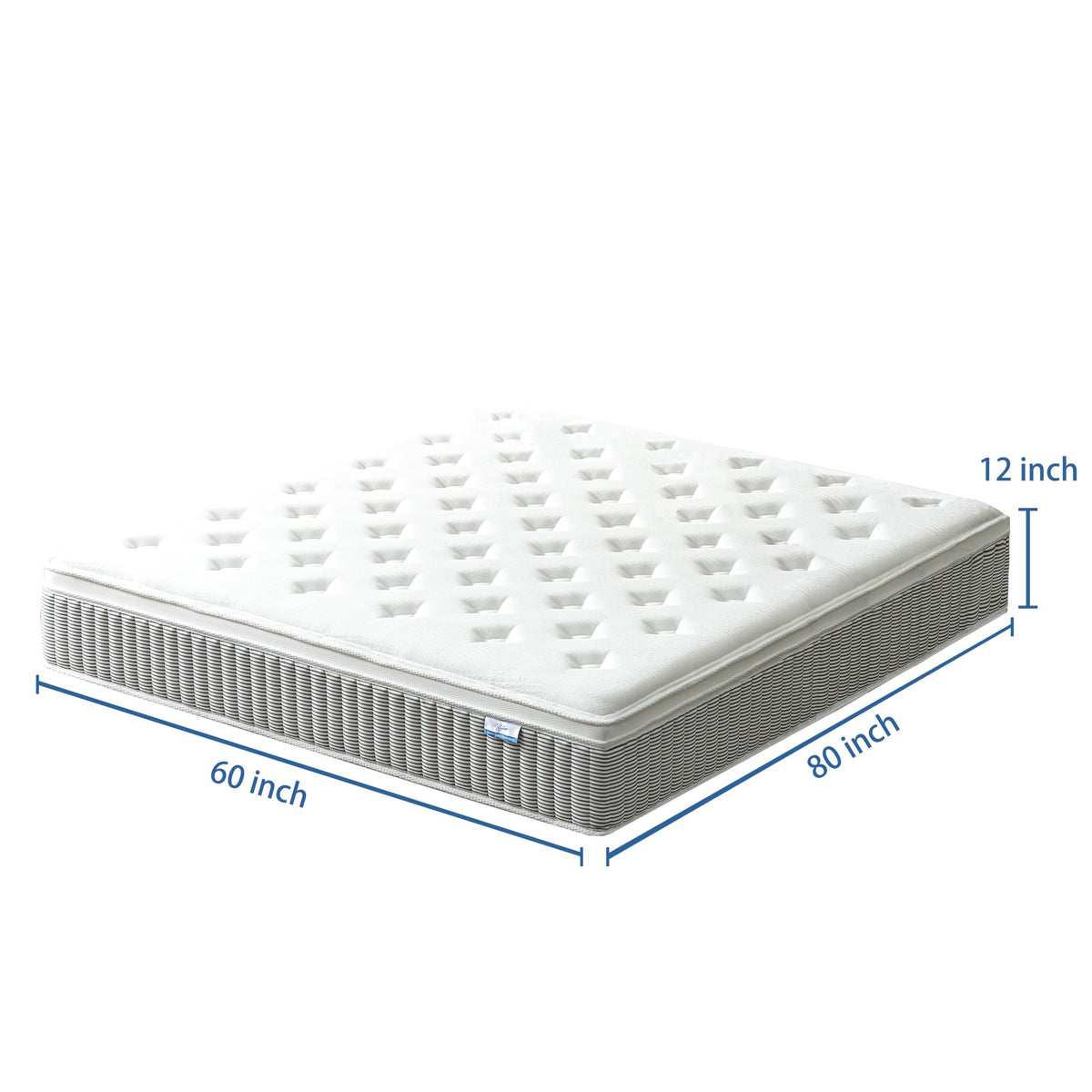 Volantica Queen Mattress, 12 Inch Memory Foam Hybrid Mattress in a Box with Pocket Springs for Motion Isolation, Pressure Relief, Medium Firm, CertiPUR-US Volantica