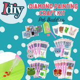 SCS Direct Kid's Birthday Party Diamond Gem Painting Craft Favor Kits -Pet Buddies- 20 Individually Packaged, All-in-One Packs for Boys & Girls -Fun & Unique Gem Classroom Art Project Activity Gift SCS Direct