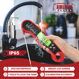 AWLKIM Digital Meat Thermometer for Cooking - Waterproof Kitchen Thermometer with Backlight and Hold, Fast Instant Read Food Thermometer, Candy Making, Outside Grill, Stocking Stuffers for Adult Men AWLKIM