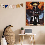 YOUSHIHA Vehicle Diamond Painting Kits for Adults,Skull Motorcycle Diamond Painting Art Kit for Adult,DIY Full Drill Gem Art with Diamonds for Home Wall Decor Gifts 12x16 Inch YOUSHIHA