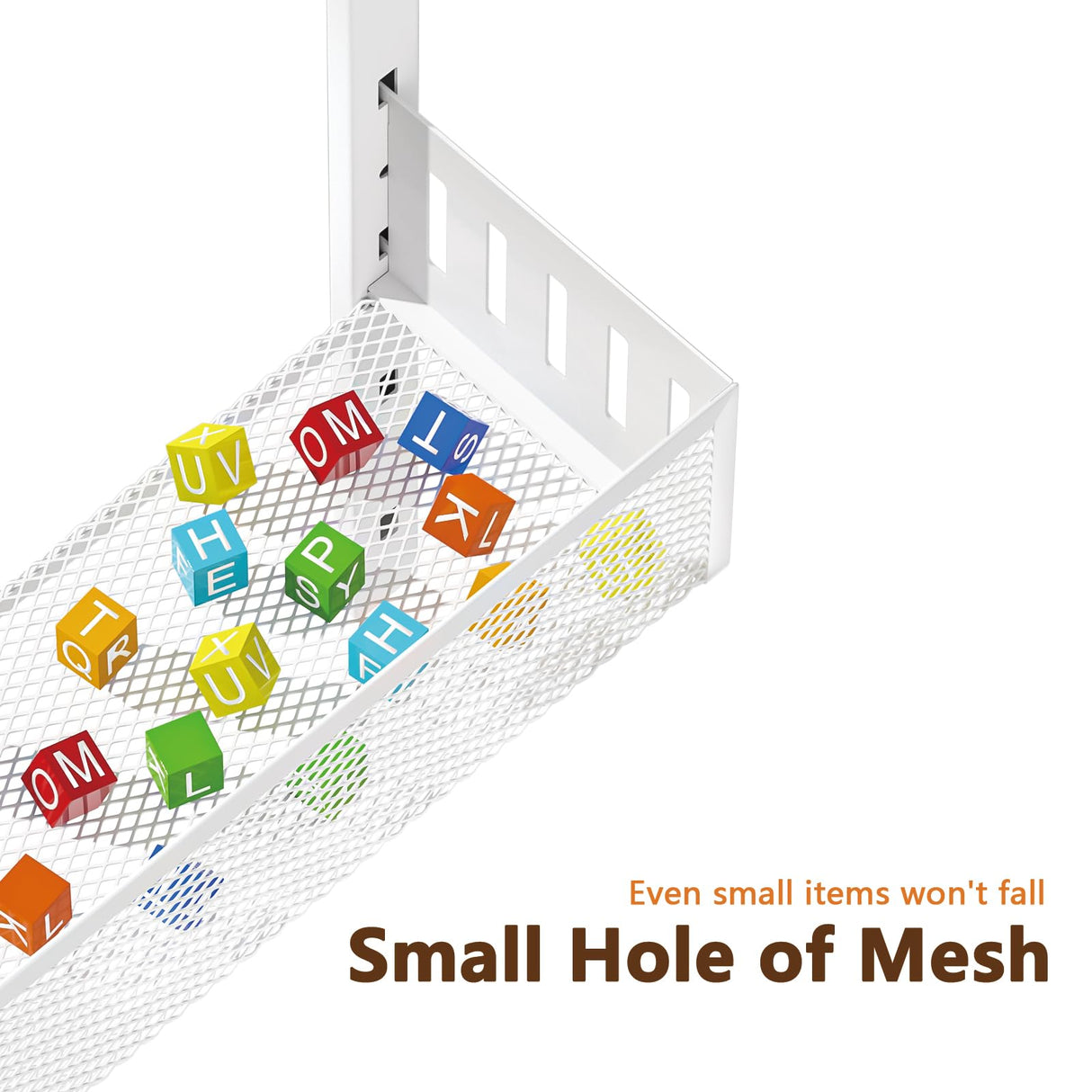 DAOTENGQL 6-Tier Over The Door Pantry Organizer with Mesh Baskets, Adjustable & Stable Hanging Spice Rack for Kitchen, Bathroom, Bedroom, and Baby Essentials Storage (16" W 6-Tiers, White) DAOTENGQL