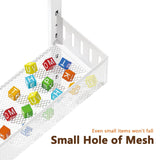 DAOTENGQL 6-Tier Over The Door Pantry Organizer with Mesh Baskets, Adjustable & Stable Hanging Spice Rack for Kitchen, Bathroom, Bedroom, and Baby Essentials Storage (16" W 6-Tiers, White) DAOTENGQL