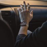 2win Mens Wooden Watches Luxury Stainless Steel Wood Watch for Men Chronograph Quartz Watches 2win