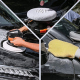 Waxer Polisher 1.1Amp, 10-Inch Dual Action Random Orbital Car Buffer Polisher Waxer, 10Ft Power Cord, Variable Speed, With Polisher Pad Bonnets and Gloves, Ideal for Car Waxing - TCP01A 1256