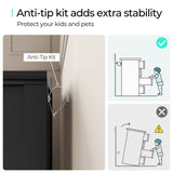 LINSY HOME Drawers Dresser for Bedroom, Wood Bedroom Dresser Farmhouse Drawer Chest, Tall Dresser for Closet, Dressers Organizer for Living Room, Closet, Hallway LINSY HOME