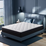 TERISTE 10 Inch Twin Breathable Memory Foam Hybrid Mattress with Individually Pocketed Springs for Isolate Motion, Fiberglass Free, Edge Support Mattress in a Box, CertiPUR-US® Certified TERISTE