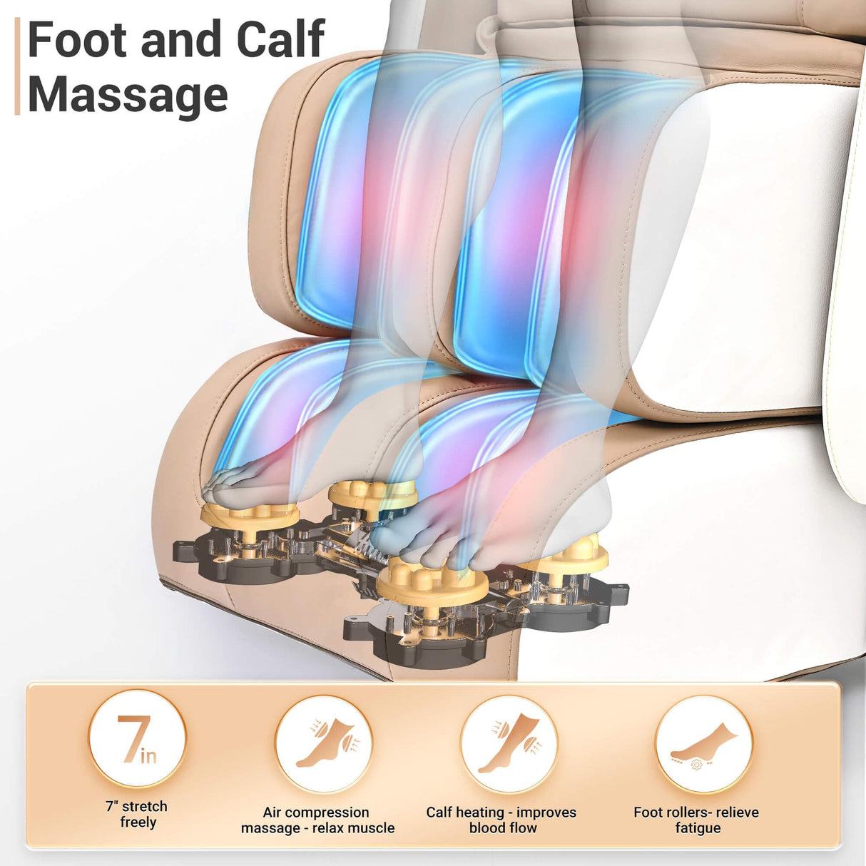 Massage Chair Full Body with Heat, Full Body Zero Gravity Shiatsu Massage Chair, Kneading Recliner w/ 20 Auto Modes, Foot Massage, Bluetooth, USB Charging Port, Touch Screen Controller Mazzup