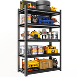 Notmise Metal Garage Shelving Unit, Heavy Duty 5-Tier Adjustable Storage Rack, Steel Shelving,2000 lbs Capacity, Industrial Shelves for Heavy Tools and Equipment (5-Tier 63" H x 28" W x 14" D) Notmise