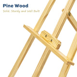 Finenolo Wooden Painting Easel, Adjustable Stand Easel for Canvas Wedding Signs, Holds up to 48", Art Easel for Adults Artist Beginners Students finenolo