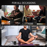 AMMORZEEF 4 Pack Manly Scented Candles for Men Soy Candle Set for Home Wood Wick Aromatherapy Candles for Relaxation Scented Leather Cedar/Lavender/Amber Sandalwood/Vanilla Candles AMMORZEEF