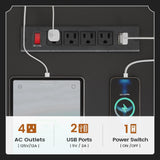 SEDETA Farmhouse 69" Executive L Shaped Desk, Home Office Desk with Drawers and Storage Cabinet & Power Outlet, Corner Computer Desk, White SEDETA