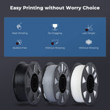 Creality 3D Printer Filament 1.75mm, Ender PLA Filament No-Tangling Smooth Printing Without Clogging No Warping, Fit Most FDM 3D Printers, 1kg Spool, Dimensional Accuracy +/- 0.02mm, Gray Creality