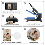 MAIKESUB 25 Pieces Round Sublimation Air Freshener Blank Sheets Car Scented Hanging Sheets Felt Air Freshener White Fragrant Sheets with 25 Pieces Bags and Elastic Rope for Car Interior Use and Decor MAIKESUB