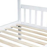 Bellemave Twin Over Twin Bunk Bed with Trundle,Convertible Bunk Beds with Ladder & Safety Guardrails,Twin Size Bunk Beds for Kids Girls Boys,White Bellemave