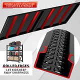 Kobito 5000LBS Storage Shelves, 59" W Garage Shelving Heavy Duty Adjustable Shelving Units, 4 Tier Metal Garage Shelves Industrial Shelving for Garage, Warehouses, Basement, Black Kobito