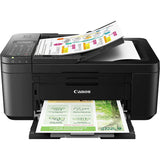Canon PIXMA TR4720 All-in-One Wireless Printer with Auto Document Feeder, Mobile Printing, Copy, Fax and Scanner Black 5074C002 Bundle with DGE USB Connection Cable + Small Business Software Kit Canon