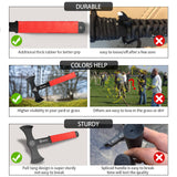 NedFoss Throwing Axes and Tomahawks with Innovative TPR Rubber Handle, 11.9" Full Tang Double Bit Throwing Axe Set with Sheath, Viking Axe Throwing Game for Recreation and Competition NedFoss