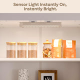 Bestier Pantry Cabinet, 72" Tall Kitchen Cabinet with Doors, 2 Adjustable Shelves & 1 Drawer, Kitchen Storage Cabinets with Motion Sensor Light, Freestanding Cupboards for Dining Room, Bathroom, White Bestier