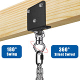 SELEWARE Punching Bag Hanger with Bearings Heavy Bag Beam Mount Hardware 360° Rotation Boxing Bag Hanger I Beam Heavy Bag Hanger Beam Mount Hooks with Carabiner for Hanging Heavy Punching Bag Sandbag SELEWARE