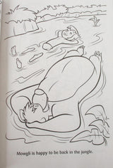 Mowgli The Jungle Book with Baloo - Coloring Fun Book - 80 Pages - Cover Varies WoodArtSupply