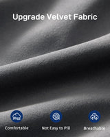 Krcix 3 in 1 Pull Out Couch, 56 Inch Velvet Sofa Bed, Convertible Loveseat Sleeper Sofa for Living Room, Small Space, Upholstered Couch Bed with USB, Cup Holder(Grey) Krcix