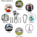 HOMPER Hammock Hanging Kit, 1000 lb Capacity Heavy Duty 360° Rotate Swing Hooks for Chair, Yoga, Outdoor Patio Porch HOMPER