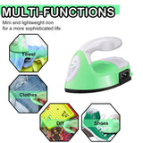 Zhehao 4 Pcs Mini Craft Iron Portable Handy small Heat Transfer Machine with Charging Base Accessories for DIY Clothes Beads Patch Bag Hat Vinyl Projects(Rose Red, Green, Blue, White) Zhehao