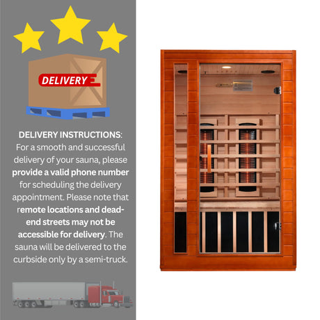 Dynamic Cardoba DYN-6203-02 Full Spectrum Ultra Low EMF (Under 8 MG) FAR Infrared Sauna - Curb Side Delivery DYNAMIC SAUNAS