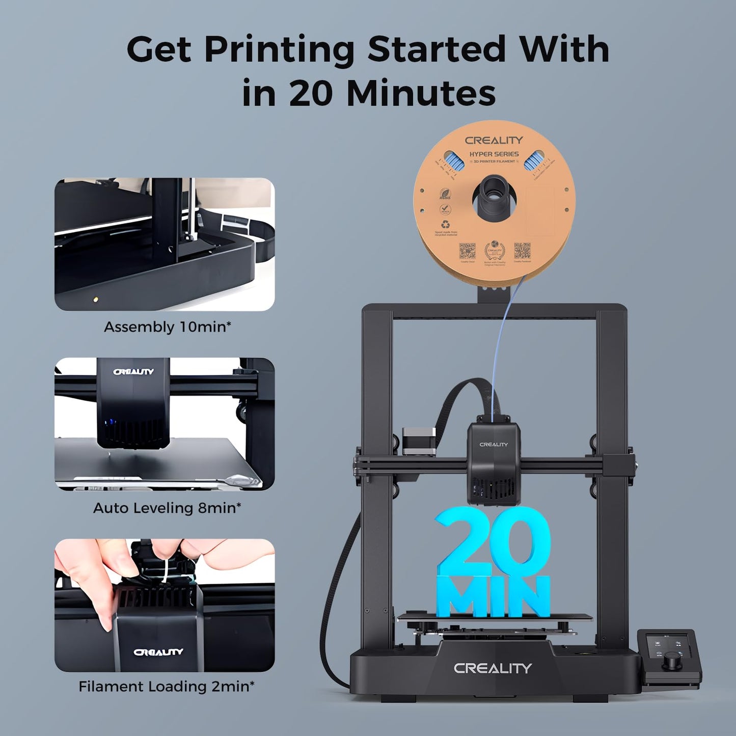 Creality Ender 3 V3 SE 3D Printer 250mm/s Max Printing Speed Upgraded Visual UI Auto Filament Loading and Unloading, Sprite Direct Extruder CR Touch Auto Leveling Dual Z-axis 8.66x8.66x9.84 i - WoodArtSupply