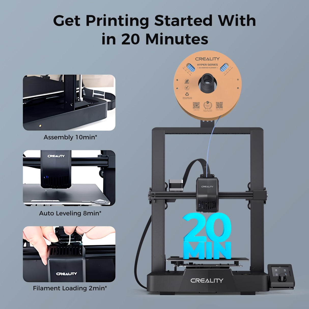 Creality Official Ender 3 V3 SE 3D Printer,250mm/s Printing Speed with Sprite Direct Extruder,CR Touch Auto Leveling,Dual Z-axis & Y-axis,Print Size 8.66x8.66x9.84 Inch Creality