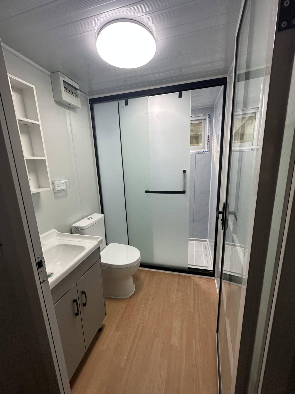 Generic Foldable Luxury Villa Expandable Portable House Foldable Container House 40 ft conter Homes, wihte Generic