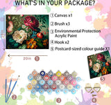 Arttoplus Flower Paint by Numbers Kit for Adults Canvas-Flower Adult Paint by Numbers for Adults,Flowers Painting by Numbers for Adult for Gift Home Wall Decor(16x20inch) Arttoplus