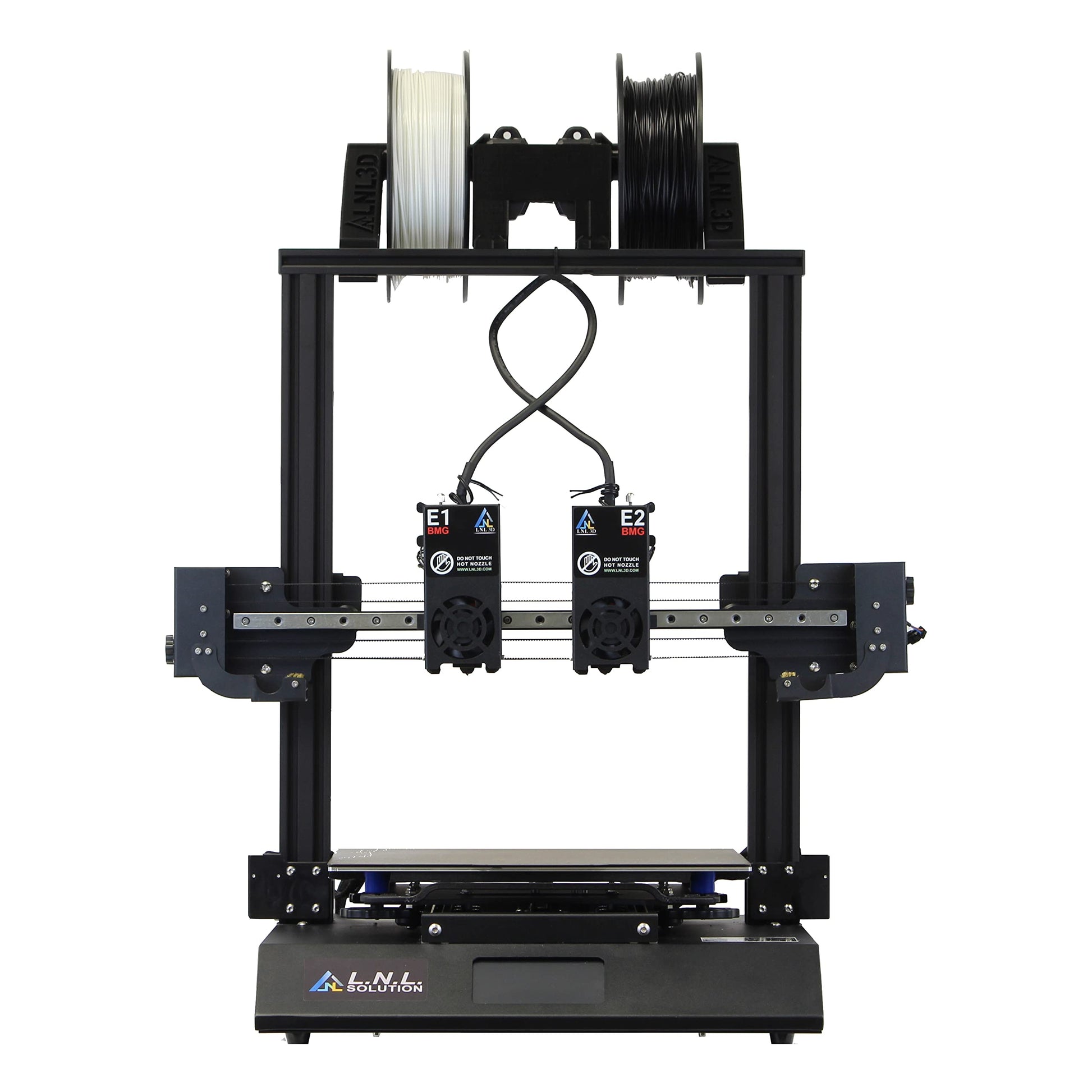 LNL TL-D3 V2 Dual BMG Extruder 3D Printer, TMC2209 32-bit Silent Mainboard, Wi-Fi Connect Remote Control, 300 Degree High Temperature, Removable Magnetic Platform,11.8''x11.8''x13.8'' - WoodArtSupply