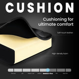 N-GEN GAMING Video Gaming Chair with Footrest High Back Ergonomic Comfortable Office Computer Desk with Lumbar Support Height Adjustable with PU Leather Recliner for Adults Women Men (Red) N-GEN GAMING