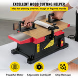 VEVOR Woodworking Benchtop Jointers 6inch with 1650W Motor,Heavy Duty Benchtop Planer Precise Cutterhead 2000rpm,2 Push Blocks Fence Depth Scale,Large Aluminum Work Table for Woodworking VEVOR