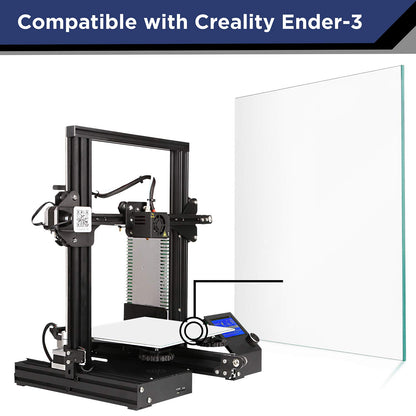 IMPRESA 2 Pack 3D Printer Glass Print Bed for Ender 3/5 / Pro / 3X - 235 x 235 x 4 mm - 8 Printer Bed Clips Included- Tempered Glass Replacement/Upgrade for Borosilicate Creality Platform-3D  - WoodArtSupply