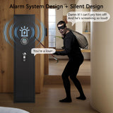SHICHI 4-6 Gun Safe, Long Rifle Safe with Dual Alarm System, Biometric Quick Access Heavy-Duty Gun Cabinet, Shotgun Safe with Removable Shelf for Home, No Assembly Required, Fingerprint Lock SHICHI