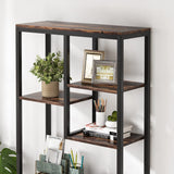 Tribesigns 6-Tier Tall Bookshelf Bookcase, Industrial 8-Shelf Open Bookcase Storage Display Book Shelves for Living Room, Home Office Tribesigns