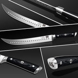 SHAN ZU 12" Carving Slicing Knife - Brisket Slicing Meat Knife Professional German 1.4116 Stainless Steel Razor Sharp Blade, Ergonomic Wood Handle & Full Tang Design, Gift Box Included SHAN ZU