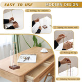 Ceremony Incense Holder, Wooden Incense Holder for Sticks with Glass Ash Catcher, Anti-ash Incense Burner with 20 Incense Sticks and a Ash Brush for Meditation Yoga Spa Room Decor CEREMONY