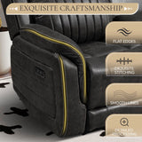 Neptane Power Loveseat Recliner Sofa with Zero Gravity, Adjustable Headrest, Power Reclining Loveseat with Console, Dual Ports, Wall Hugger Love seat Recliner for Living Room (Charcoal, Loveseat) Neptane