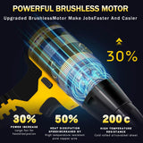 SUVIYA Cordless Rivet Gun Compatible with Dewalt 20V Max Battery(No Battery), Electric Rivet Gun Kit with a kitbox, Brushless Blind Riveter Tool Kit for 1/8", 5/32", 3/16" Rivets SUVIYA