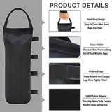 Eurmax USA Weight Capacity 112 LBS Extra Large Pop up Gazebos Weights Sand Bags for Pop up Canopy Tent Pergola Outdoor Instant Canopies, 4-Pack,Black (Without Sand) Dark Black Eurmax