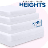 Utopia Bedding Premium Waterproof Bed Bug Mattress Cover, King Zippered Mattress Protector, 12 Inches Deep, Dust Mite Proof 6-Sided Mattress Encasement for Bed Utopia Bedding