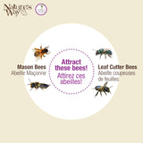 Nature's Way Bird Products PWH1-B Purple Bee House Nature's Way