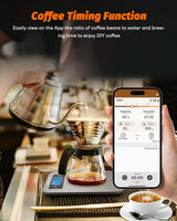 Ataller Smart Food Scales with Nutritional Calculator, Smartphone App with 26 Nutrients Tracking, Calorie, Marco, Digital Kitchen Weight Grams and Ounces for Weight Loss, 11 Pounds, Stainless Steel Ataller