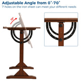 VISWIN 30" x 42" Extra-Large Artist Drafting Table, Adjustable Height & Angle, Solid Pine Wood Drawing Table, Art Table for Adults, Tilts Flat, Craft Table for Painting, Writing, Reading VISWIN